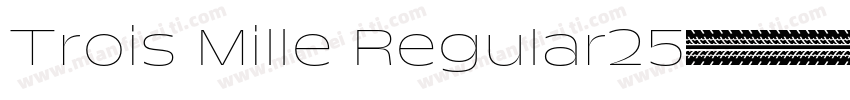 Trois Mille Regular25字体转换